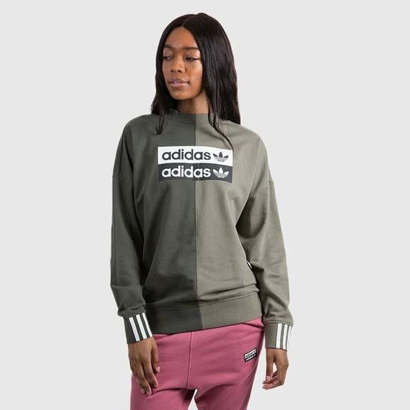 adidas Tops - ✨Adidas✨ Women's Originals R.Y.V. Sweatshirt (Shadow Green | Legacy Green)